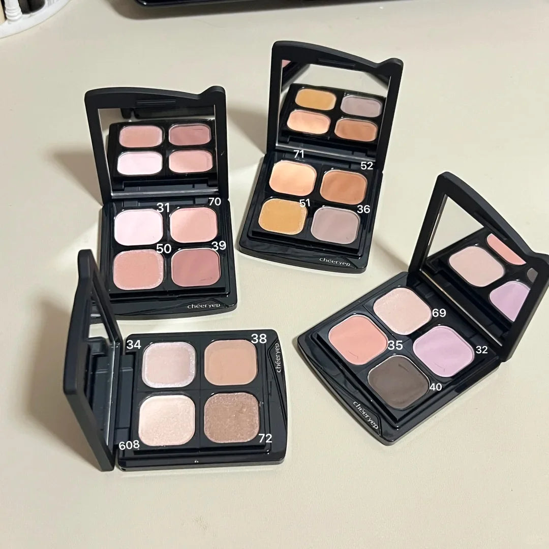 DIY Monochrome Eyeshadow Palette – Matte & Shimmer Shades Eyeshadow Palette HIP