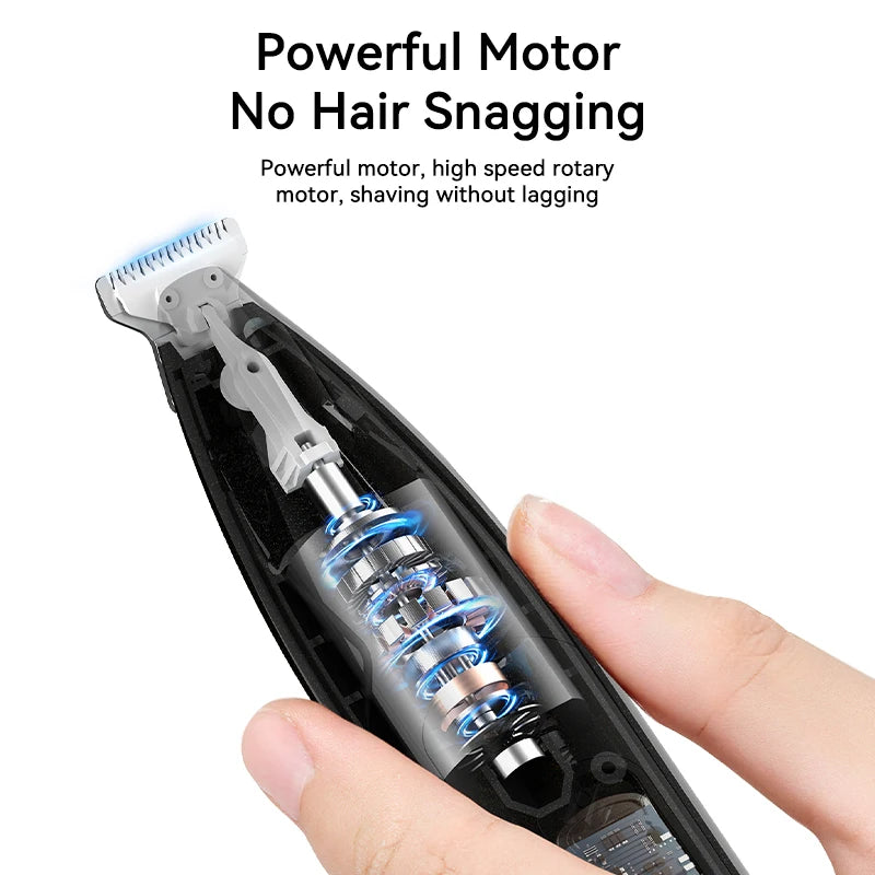 ROJECO Electric Pet Clipper For Dog Cat Claw Ear Hair Care Digital Display Pet Foot Haircut Grooming Trimmer With Front Light HIP