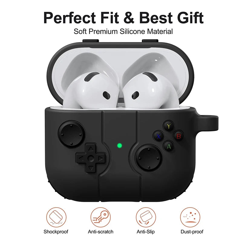 Game Console Silicone AirPods Case – AirPods 4 3 Pro 2 1 Earphone Case HIP