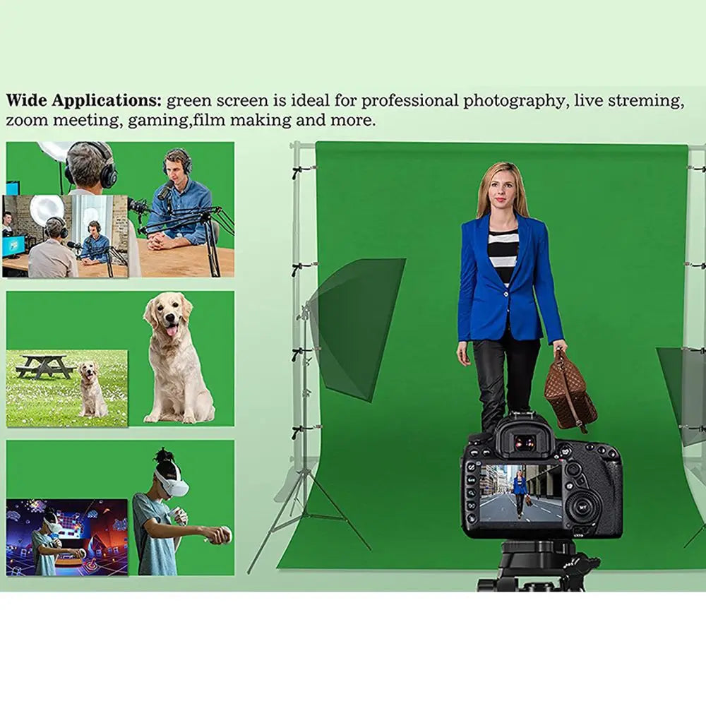 Chromakey Backdrop Cloth – Green, White & Black Photography Screen Photography Backdrop HIP