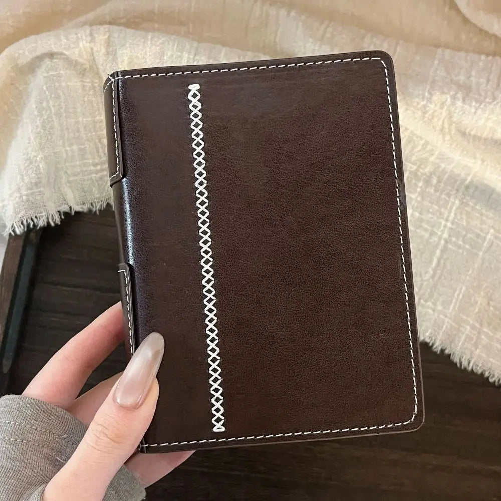 A7 Retro Brown PU Leather Loose-Leaf Notebook | Travel Journal Loose-Leaf Notebook HIP