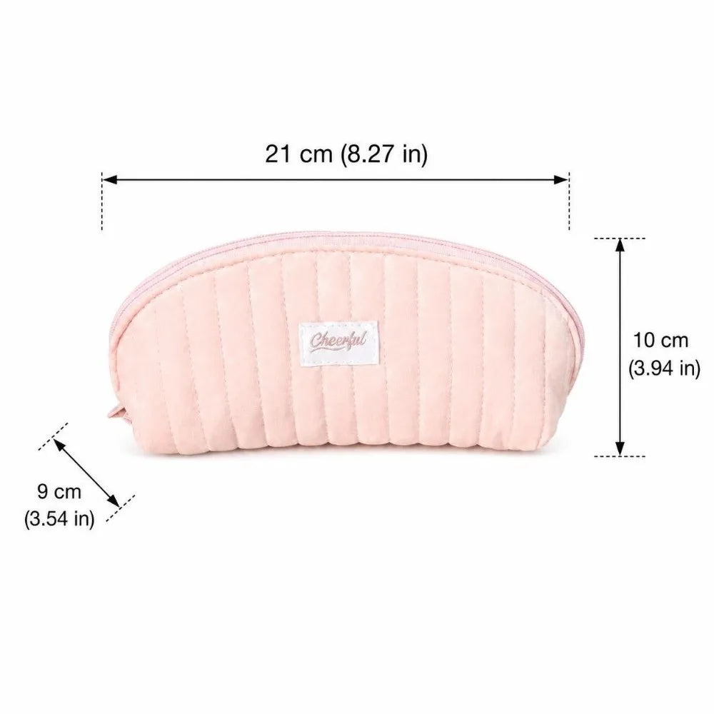 Quilted Pencil Case Large Capacity Multi-Compartment Pouch Quilted Pencil Case HIP