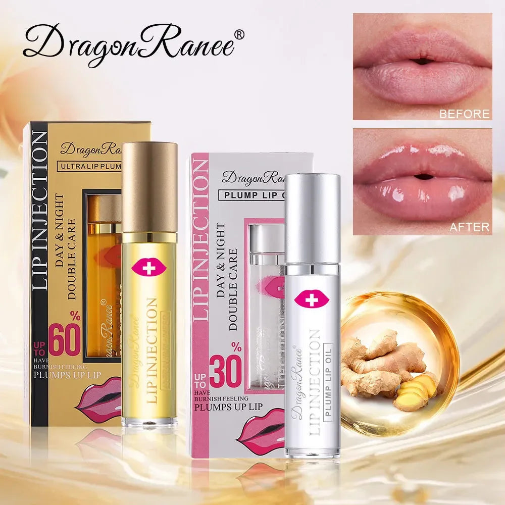 Dragon Ranee Ginger Lip Plumper Oil – Roll-On Gloss & Serum Lip Plumper Oil HIP