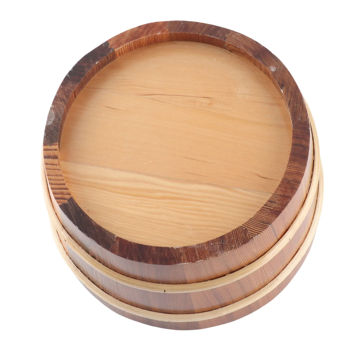 Sauna Bucket Ladle Set Leakage Proof Steam Room Wooden Barrel with Plastic Liner for SPA Swimming Pool 4L Sauna Wooden Barrel HIP