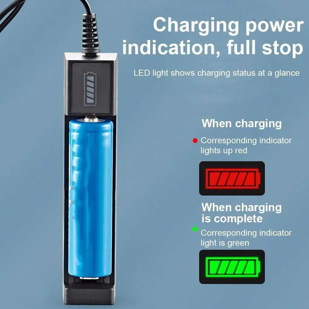 18650 Battery Charger – 1/2/4 Slot USB Lithium Charger Battery Charger HIP