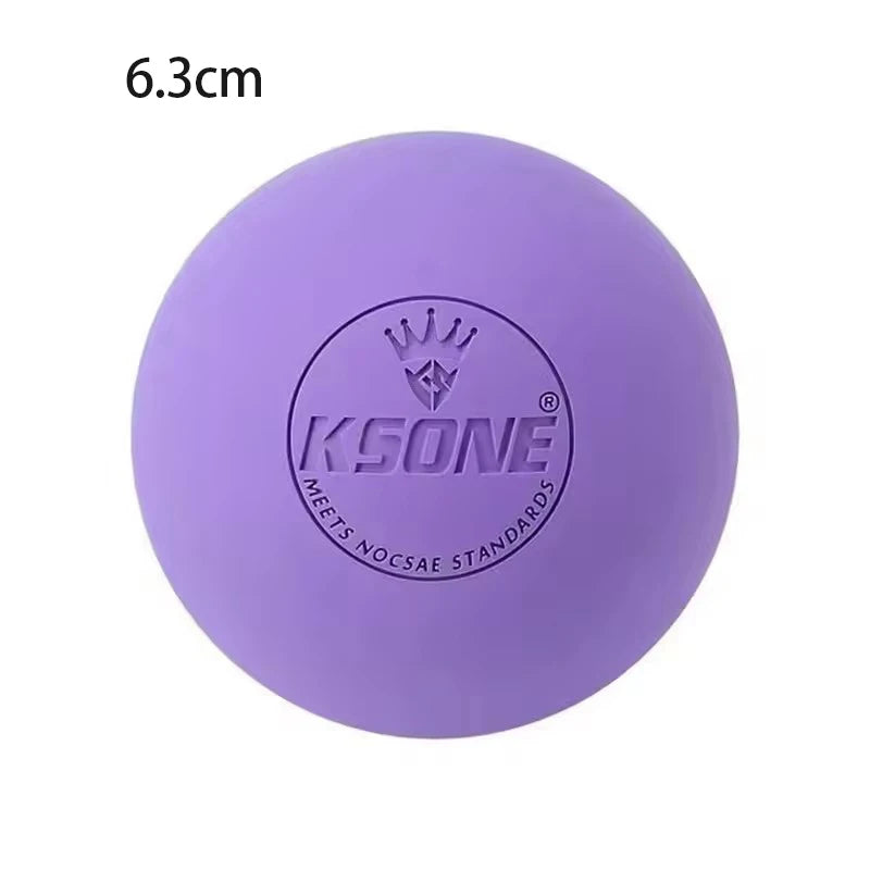 Rubber Fascia Massage Ball – Lacrosse Ball for Yoga & Recovery Fascia Massage Ball HIP 1purple