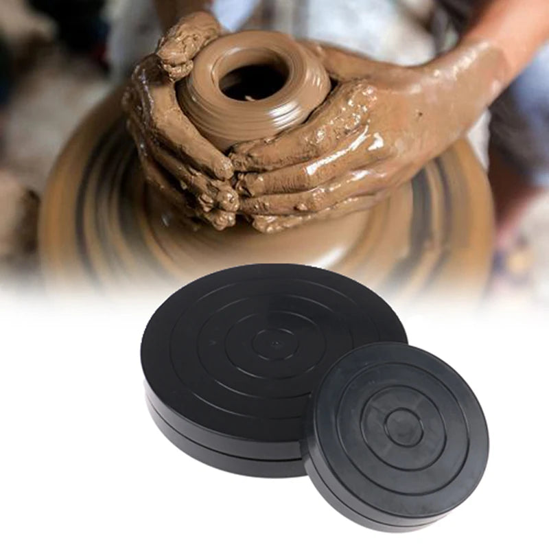 Black Pottery Wheel Turntable – Rotating Clay Sculpting Tool Pottery Turntable HIP