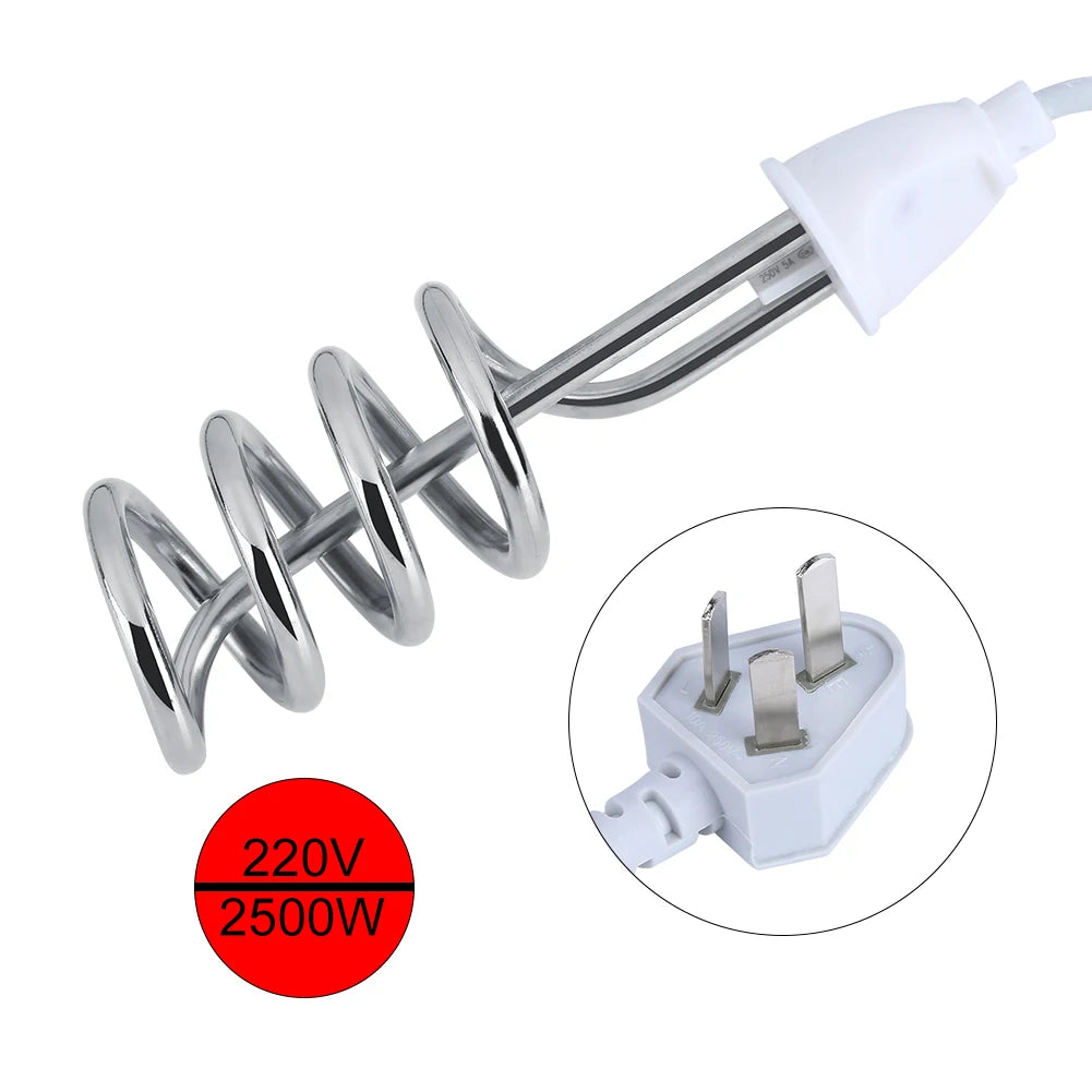 2500W Electric Portable Immersion Heater Water Heating Boiler Immersion Heater Boiler Immersion Water Boiler HIP