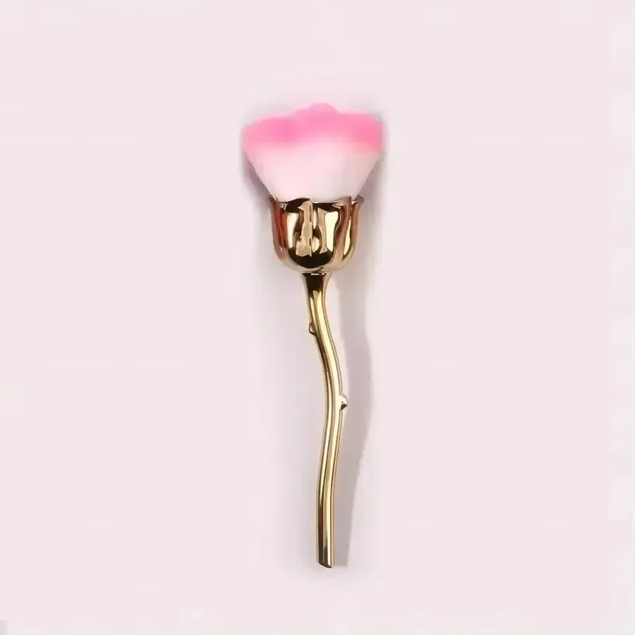 Rose-Shaped Nail Dust Brush – Manicure Tool | HIP Nail Dust Brush HIP C703-Gold-1pcs