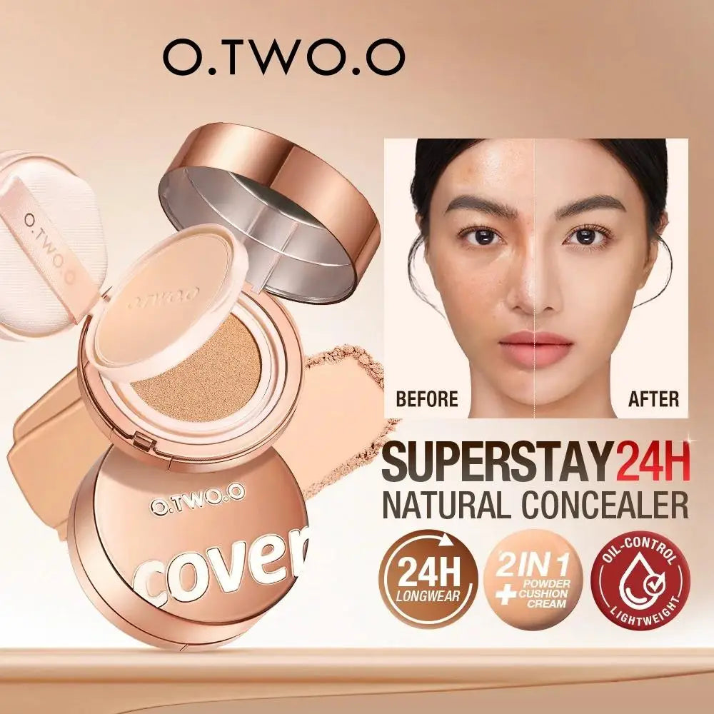 O.TWO.O 2-in-1 Air Cushion Foundation & Matte Setting Powder Air Cushion Foundation HIP