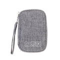 Cable Storage Bag – Travel Electronic Organizer Pouch Electronic Organizer Bag HIP one size Gray