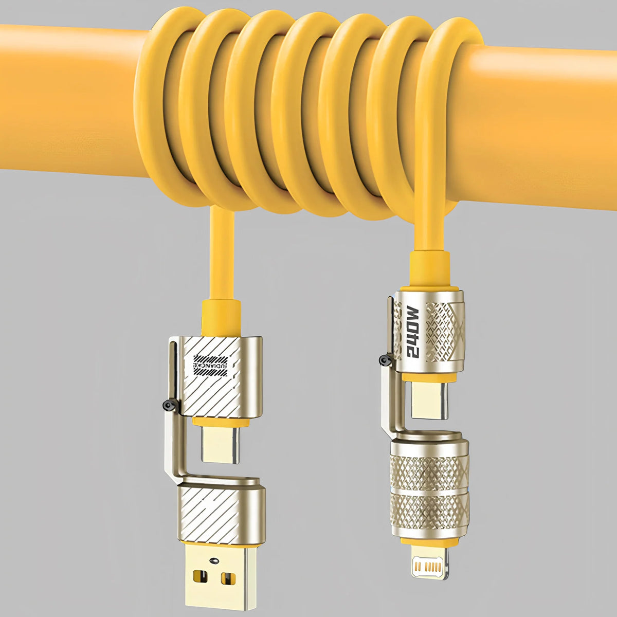 USB-C 4-in-1 240W Fast Charging Cable 1M | Multi-Device USB Charging Cable HIP