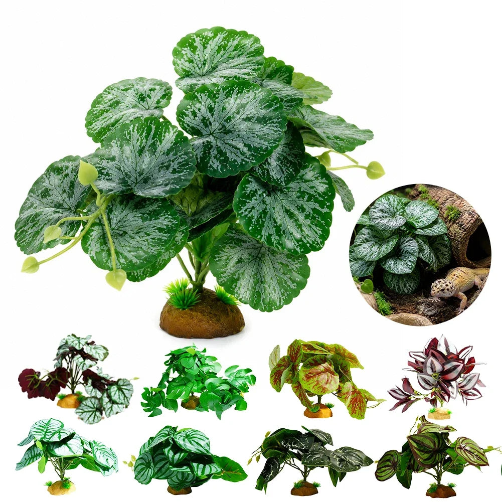 Plant Rainforest Habitat Decoration Reptile Breeding Farm Water Tank Grass Rainforest Landscape Decoration HIP