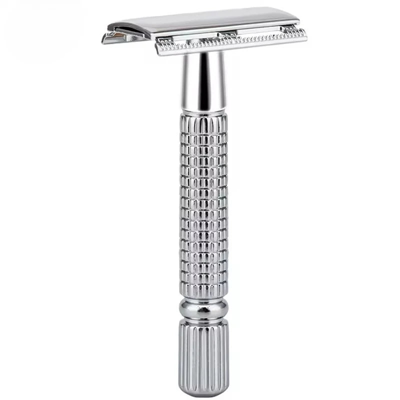 Men's Double-Edged Safety Razor – Stainless Steel Barber Shaver Safety Razor HIP