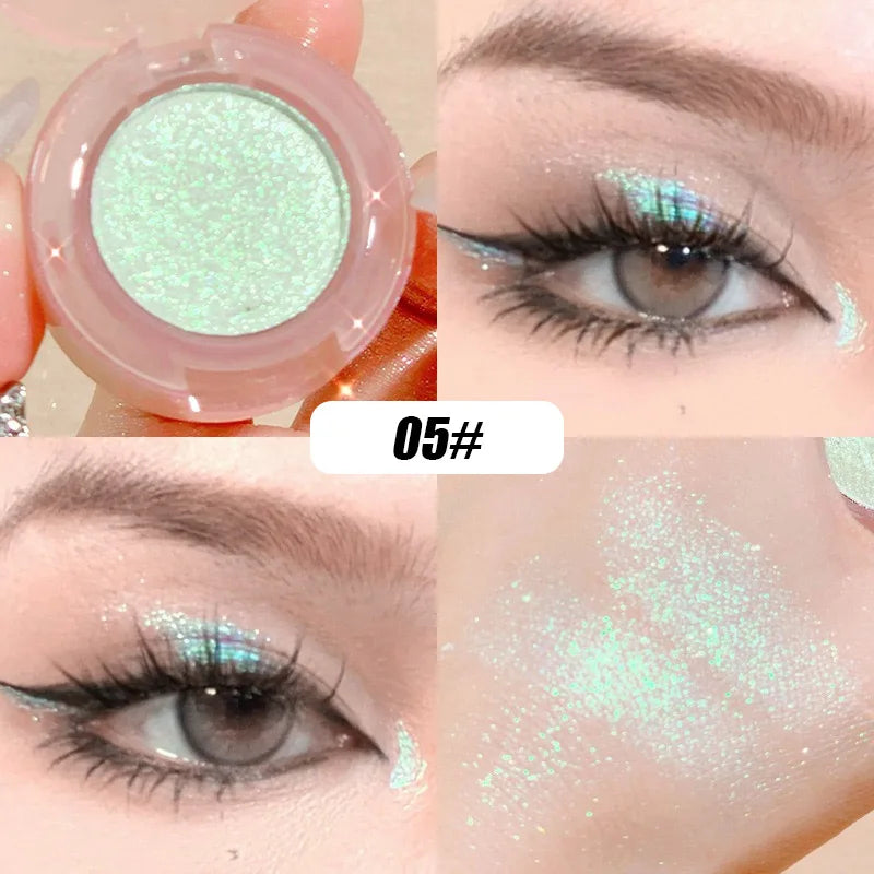 Diamond Eye Shadow Palette Gorgeous Glitter Eyeshadow Glossy Shiny Highlighter Shadow Shimmer Cowherd Weaver Girl Eyes Makeup HIP 05