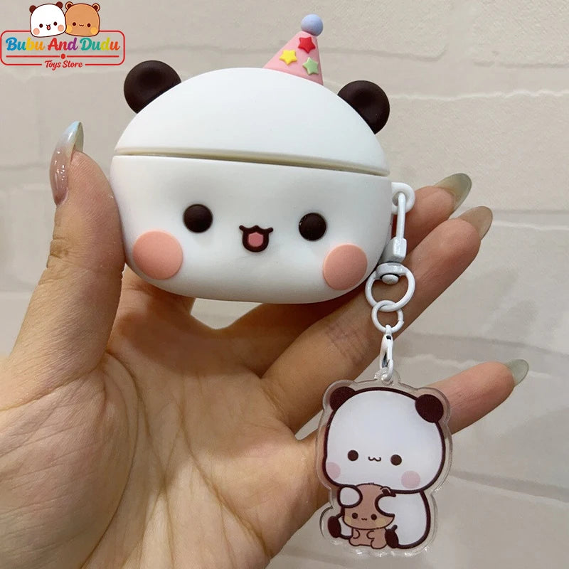 Panda Bubu & Yier Cartoon Wireless Earphone Case Cover Earphone Case Cover HIP