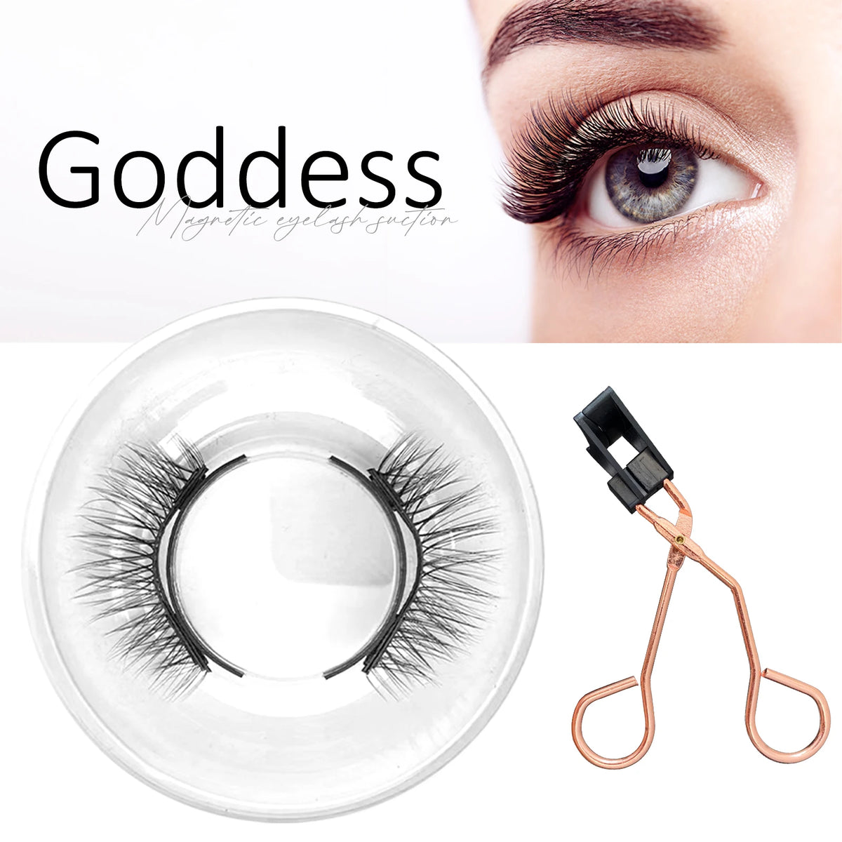 Quantum Magnetic Eyelashes With Clip Glue Free Eyelash Set Soft Magnetic Lashes Natural Lazy Eyelash HIP G17 CURL 0.05&0.07&0.05|MIX