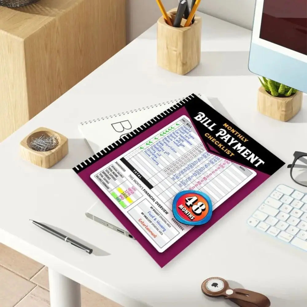 Bill Tracker Notebook – 960 Records & 48-Month Budget Log Budget Tracker Notebook HIP
