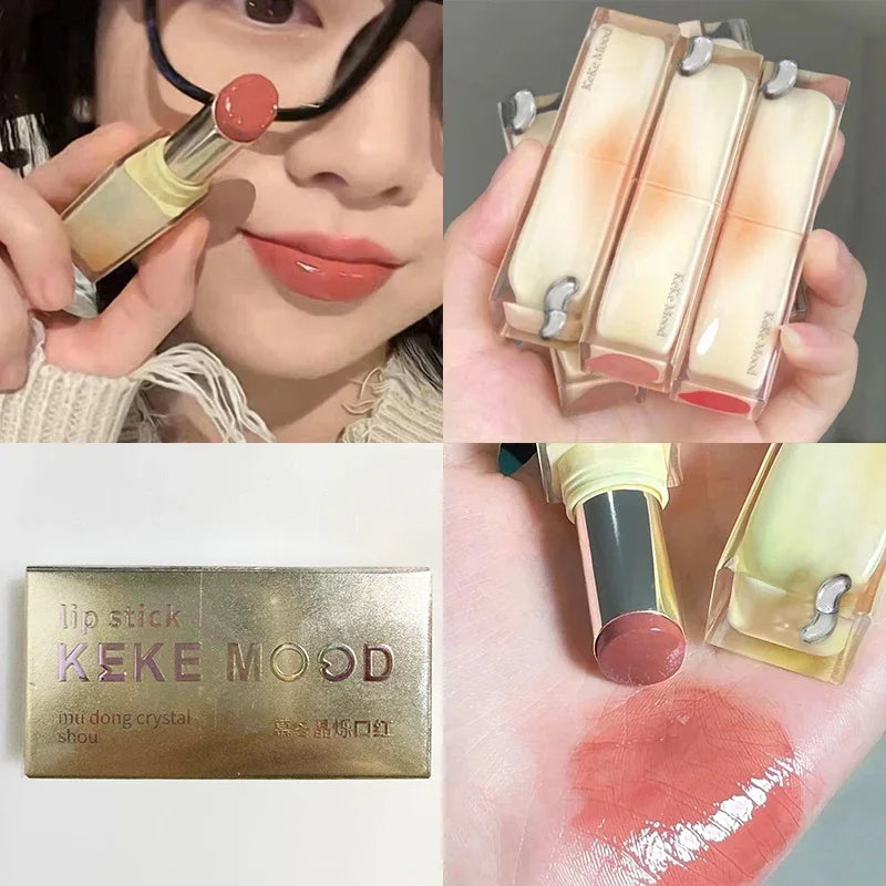 Solid Jelly Lipstick Crystal Lip Balm Water Wave Mirror Lip Gloss Long Lasting Moisturizing Lips Glaze Lip Care Makeup Cosmetic HIP 05