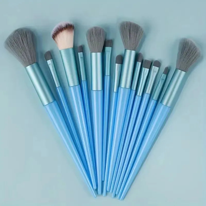 13-Piece Makeup Brush Set – Ultra Soft Bristles | RUZOFO Makeup Brush Set HIP C505-Blue no bag