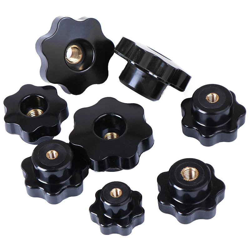 Star Knob Clamping Nut M5–M12 Female Thread Copper Core Clamping Knob Nut HIP