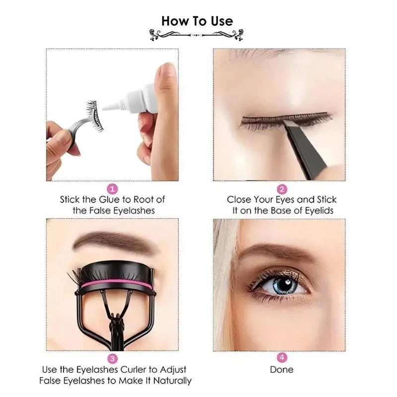 Stainless Steel Eyelash Curler & Lash Lift Tool – Portable Eyelash Curler HIP