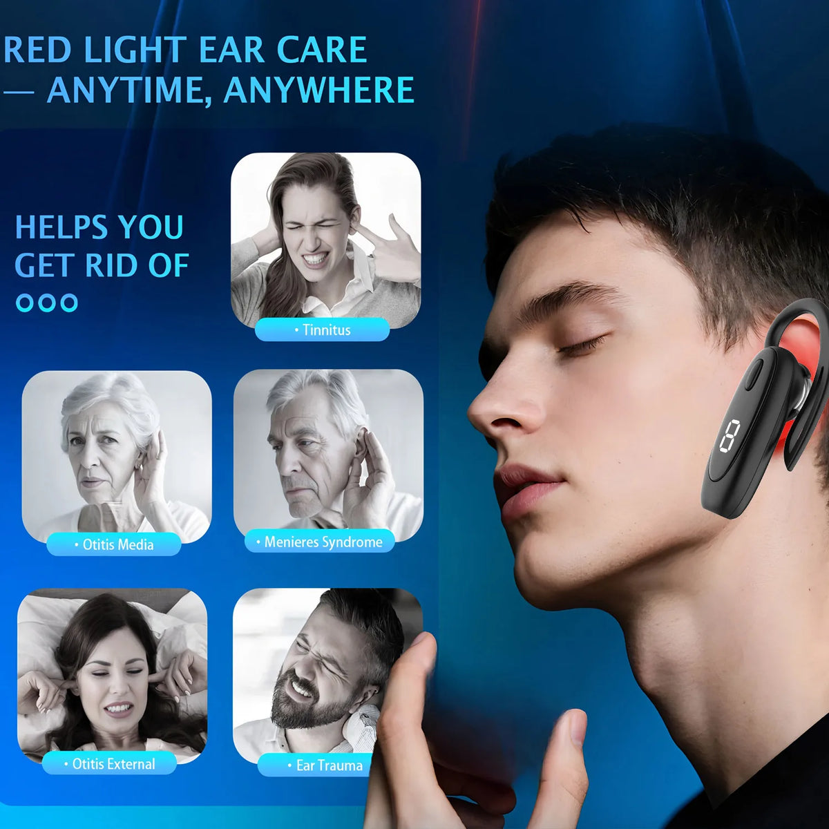 650nm Laser Ear Therapy Device – Portable Earplug Massager Laser Ear Therapy Device HIP