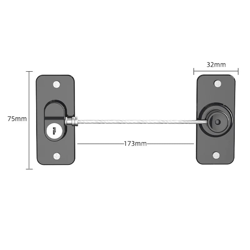 Baby Safety Lock for Cabinet, Fridge & Window | Steel Cable Baby Safety Lock HIP
