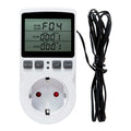 EU/FR Digital Thermostat Timer Socket – Heating & Cooling Thermostat Timer Socket HIP EU Plug with Box