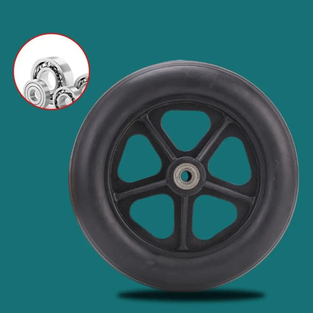 6/7/8 Inch Wheelchair Front Castor Solid Tire Replacement Wheel Wheelchair Castor Wheel HIP