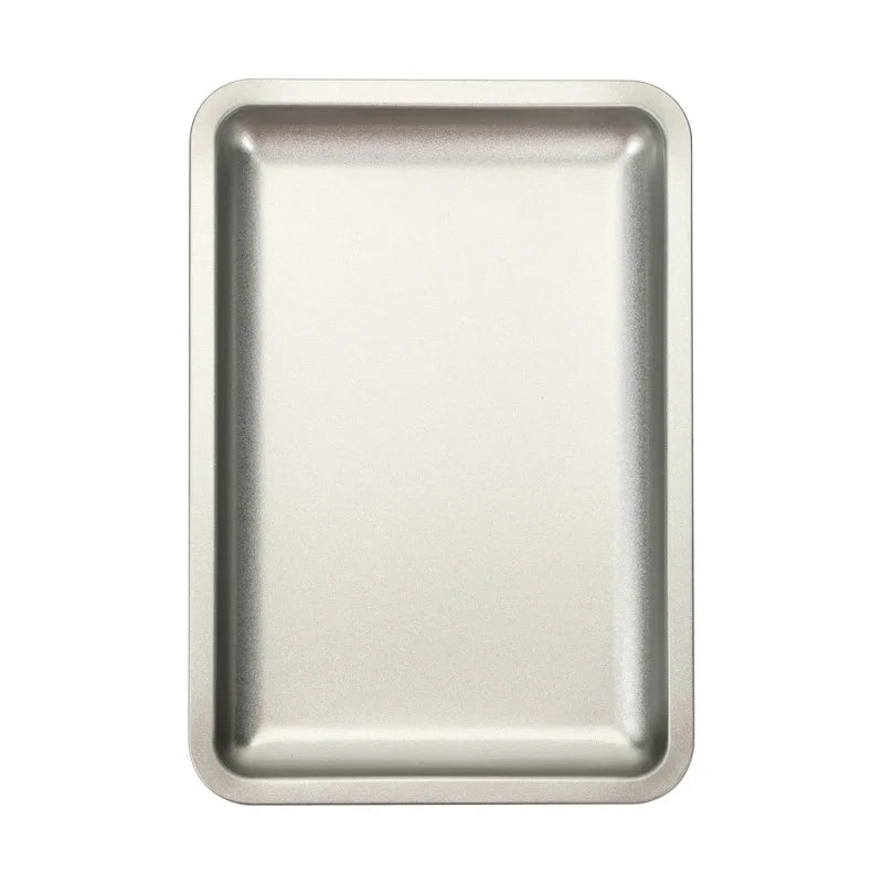 Square Stainless Steel Cosmetic Tray Eyelash Tools Tray Nail Art Equipment Plate False Nails Dish Tool Makeup Table Storage HIP Silver