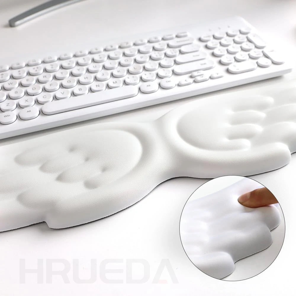 Angel Wing Memory Foam Wrist Rest – Keyboard & Mouse Pad Wrist Rest Pad HIP