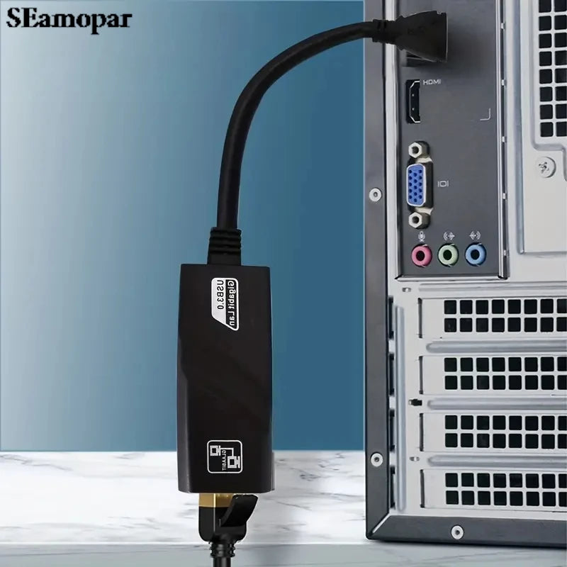 1000Mbps USB 3.0 & USB-C to RJ45 Gigabit Ethernet Adapter USB Ethernet Adapter HIP