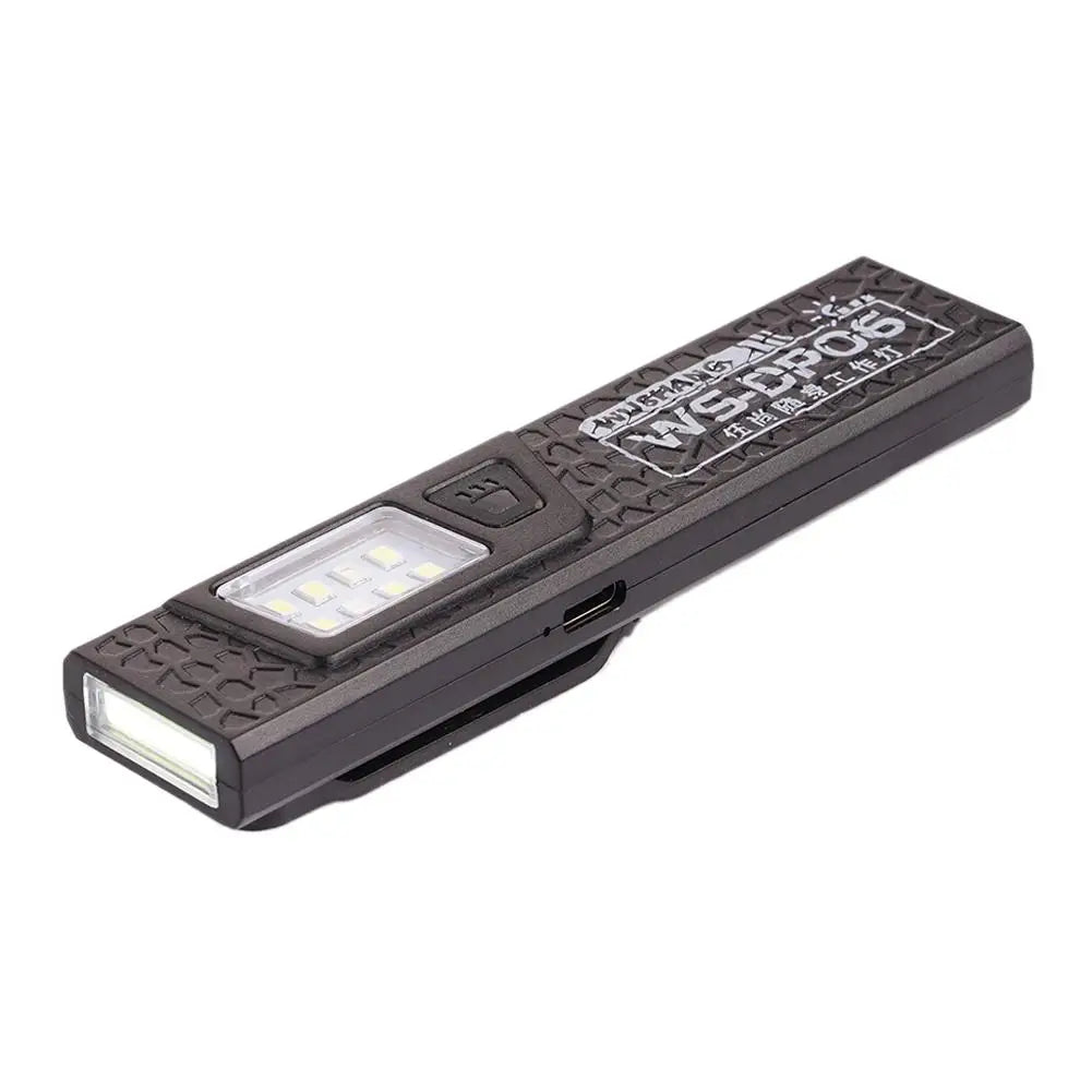 USB Rechargeable Portable Work Light With Magnet Base And Back Clip Ultra Bright LED Small Flashlight For Night Running Emergenc HIP A