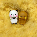 Bubu & Yier Panda Couple Toy Dolls | Phone Desk Decor Anime Collectible Doll HIP 2 Pcs