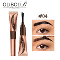 2 In 1 Last Up To 5 Day Tear-off Eyebrow Dyeing Cream With Brush-Waterproof Film-form Natural Wild Eyebrow Makeup Semi-permanent HIP 04