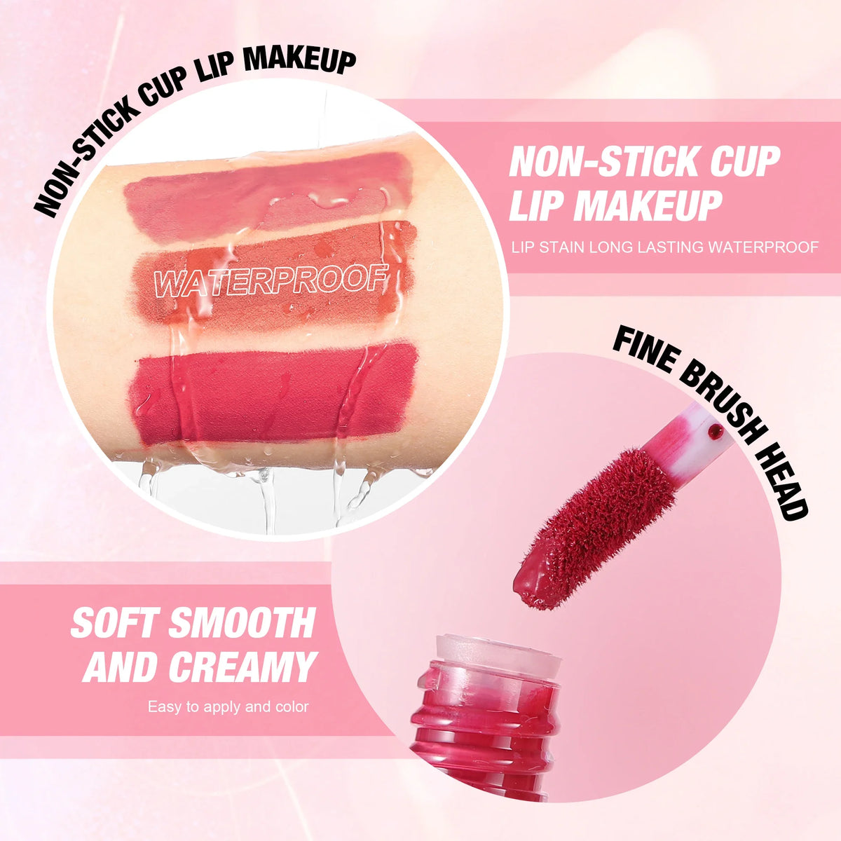 4-Piece Velvet Lip Gloss Set – Matte & Pearlescent Liquid Lipstick Liquid Lip Gloss Set HIP