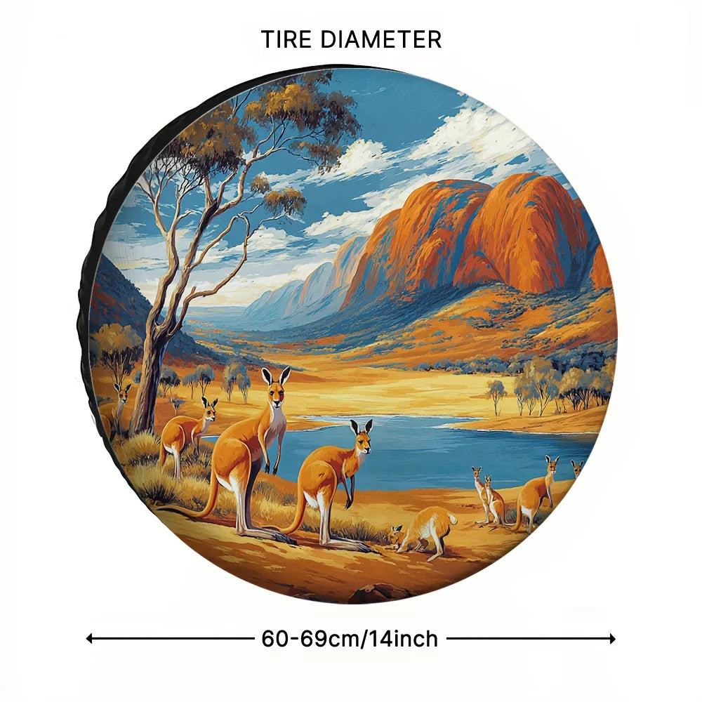 Kangaroo RV Spare Tire Cover – UV-Resistant Polyester Spare Tire Cover HIP