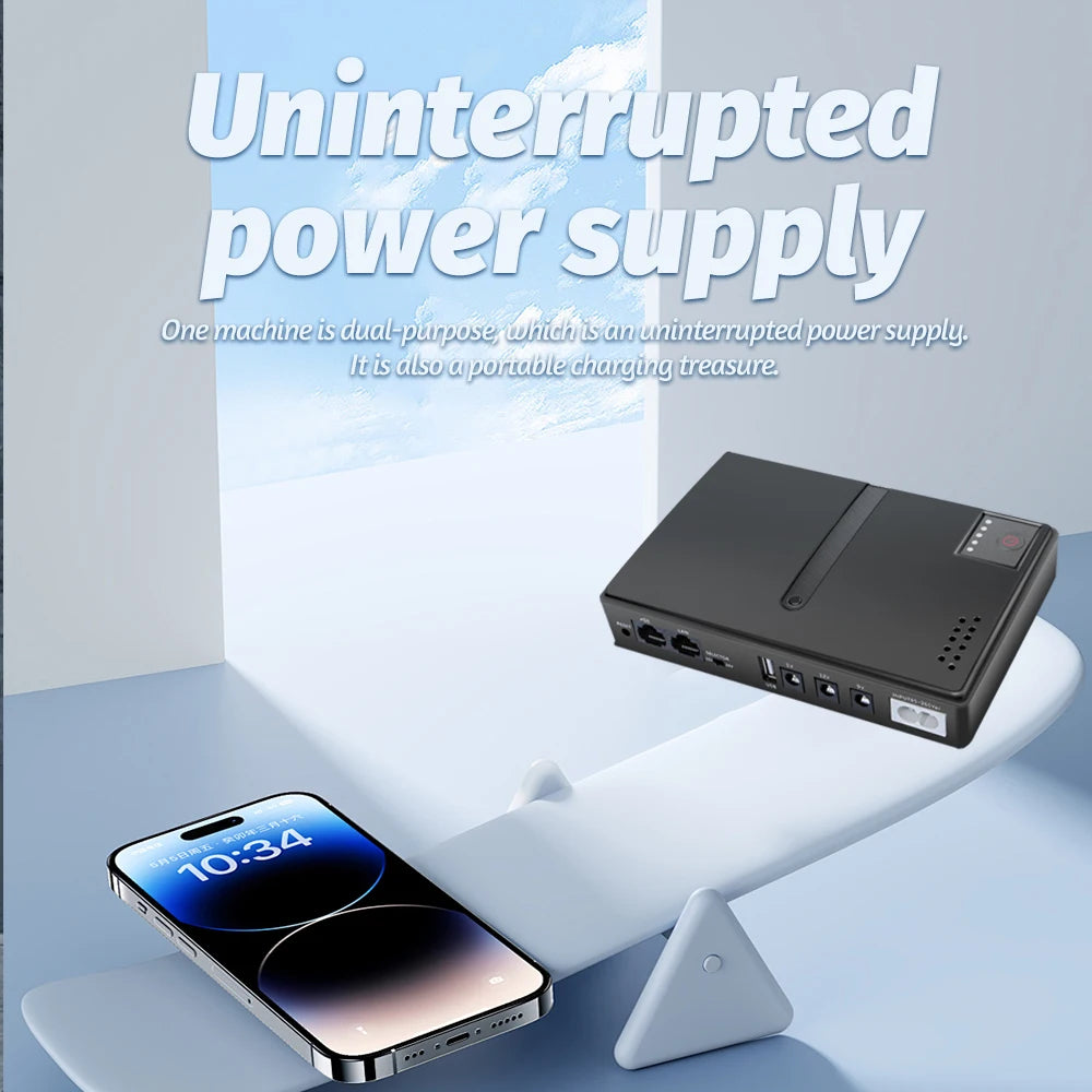 DC1018L Mini UPS 5V 9V 12V Router Modem Battery Backup Mini UPS Power Backup HIP
