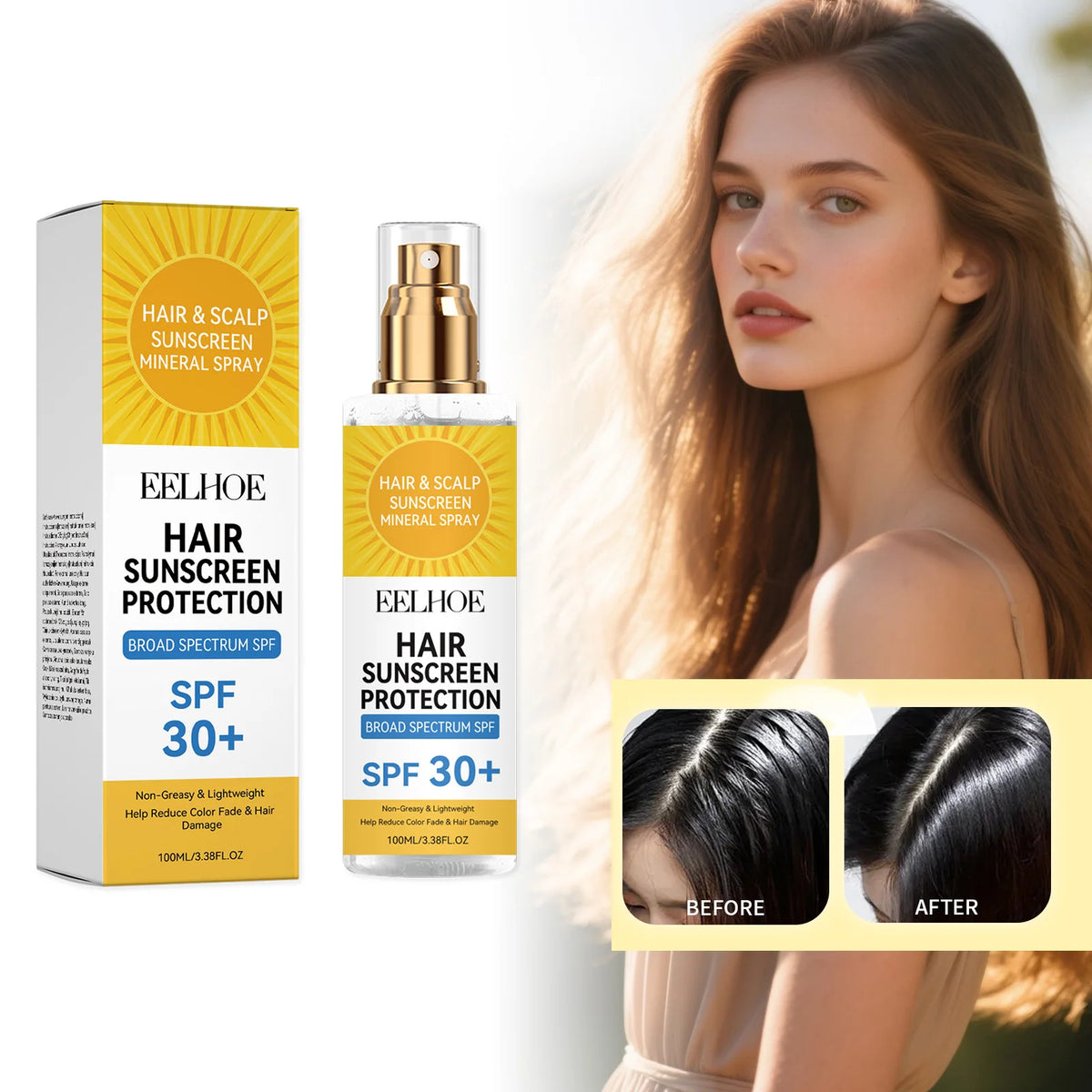 Leave-In Conditioner Spray – Scalp & Hair Hydrating Serum Leave-In Hair Spray HIP