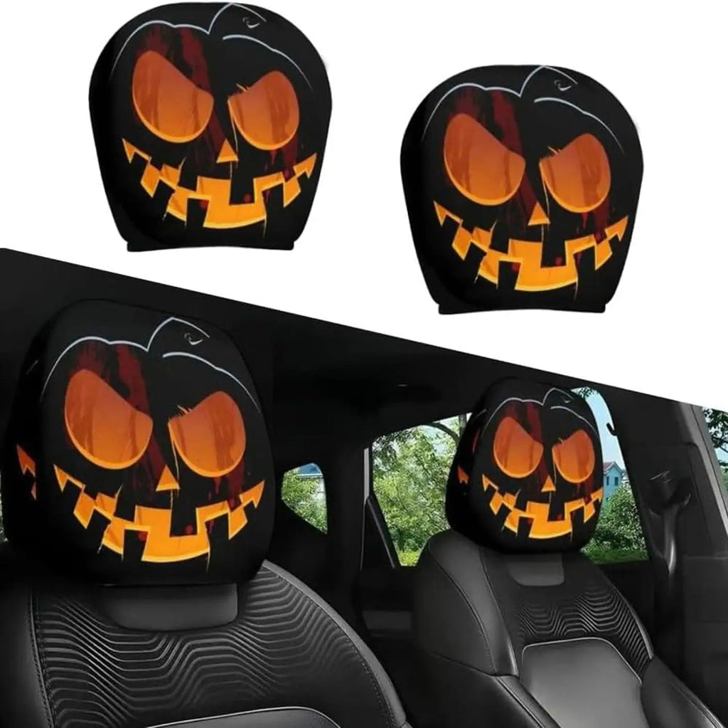 Funny Cartoon Car Headrest Covers – Cute Big-Eyed Design Car Headrest Cover HIP B