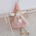 Cute Multiple Styles Wool Felt Christmas Pendants Handmade DIY Felt Snowmen Christmas Trees Party Decor and Christmas Gifts HIP Wool Fairy Pink