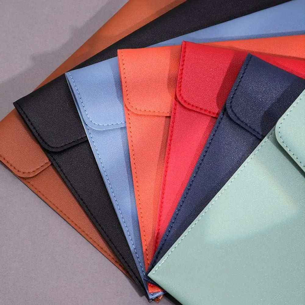A4/A5 PU Leather Document Folder – Large Capacity Briefcase Leather Document Folder HIP