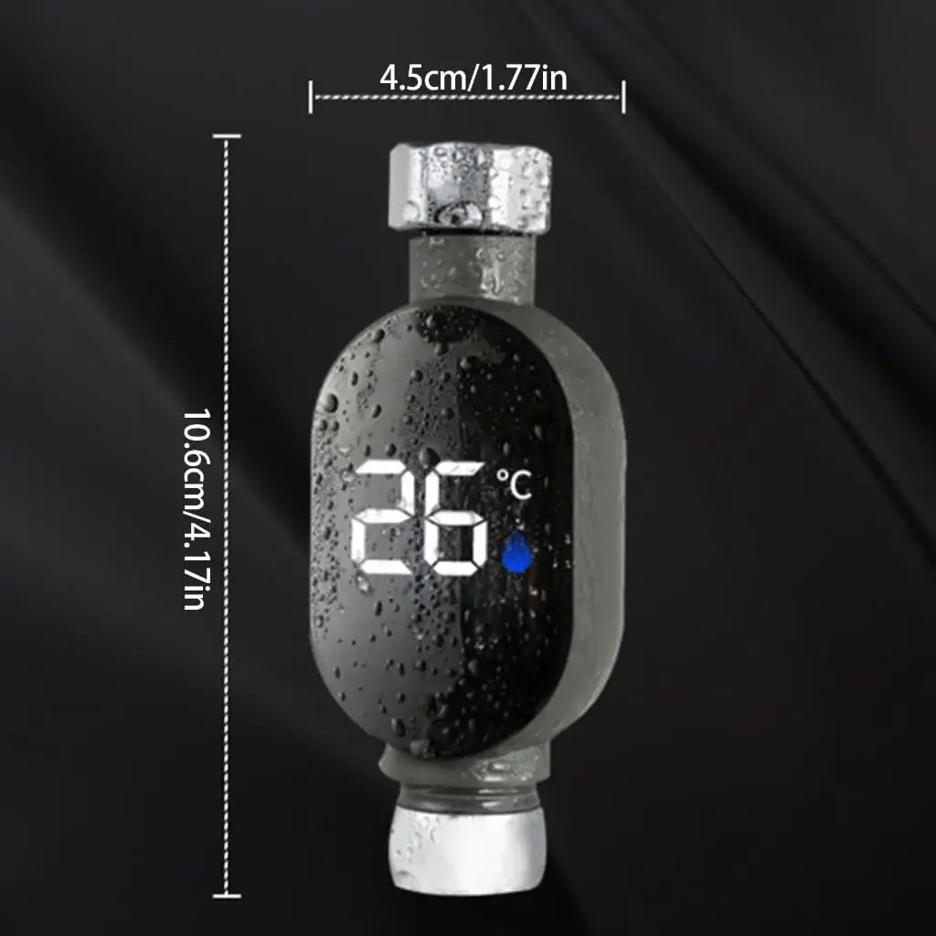 Digital Shower Thermometer LED Display – Water Temp 0–99°C Shower Thermometer HIP