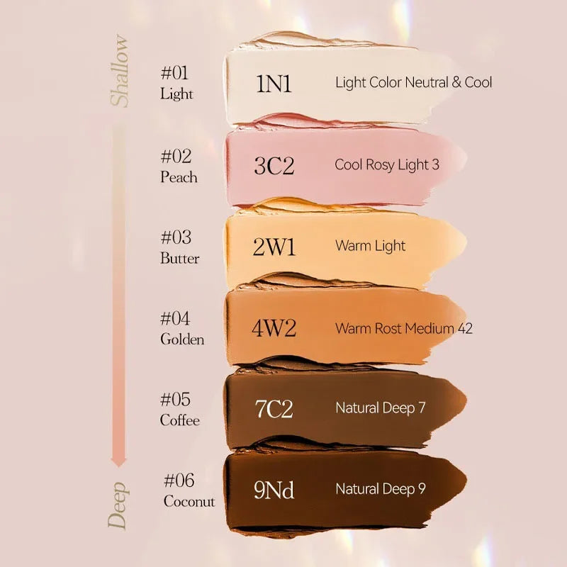 Matte Foundation Stick Oil Control Primer BB Cream Medium Coverage Light Bronzer Sculpt Face Outline Contour Brighten Concealer HIP