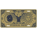 Mystical Eagle Sun Moon Aluminum Vanity License Plate Vanity License Plate HIP 1