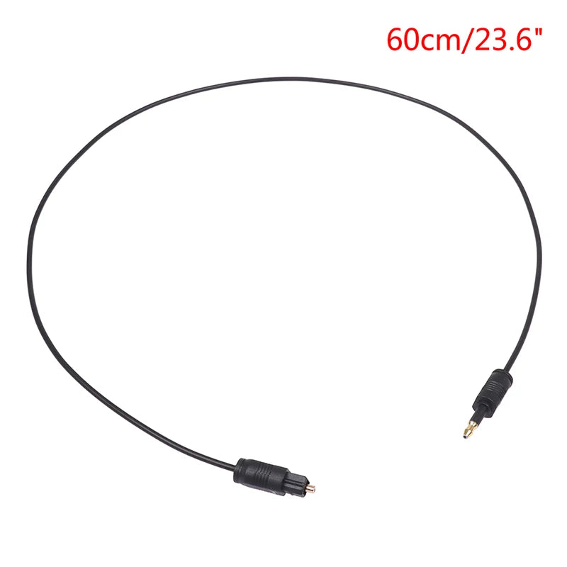 Toslink to Mini 3.5mm Optical SPDIF Audio Cable 1.96Ft Optical Audio Cable HIP one size