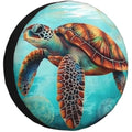 Sea Turtle Spare Tire Cover – Waterproof Polyester for RV SUV Spare Tire Cover HIP Acquiesce 14 in