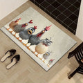 Funny Chicken Rooster Doormat – Non-Slip Washable Floor Mat Novelty Doormat HIP 1 40x60cm-Felt