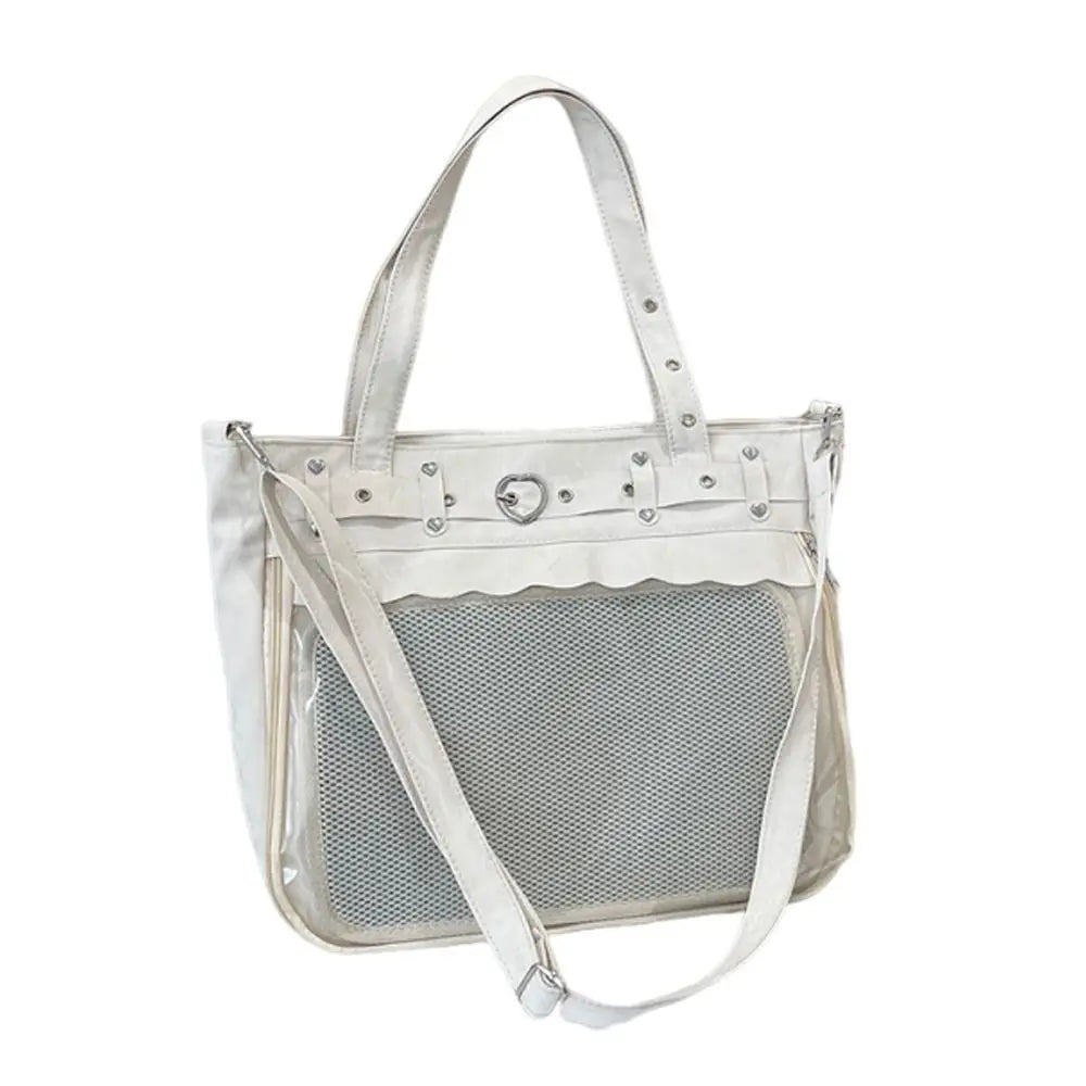 Transparent Ita Tote Bag – Y2K Large Capacity Shoulder Bag Tote Shoulder Bag HIP